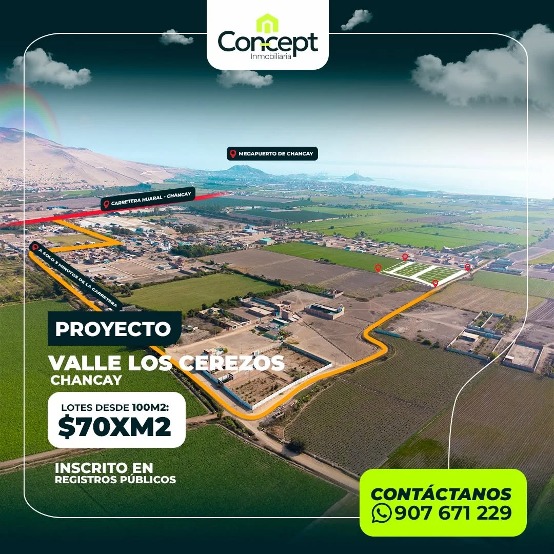 Presentación histórica del proyecto Valle Los Cerezos en Chancay
